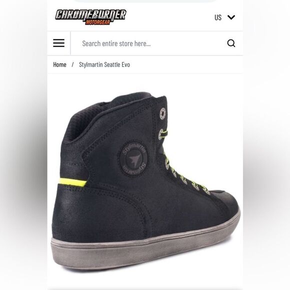 Stylmartin Seattle Evo WP Black Motorcycle Shoes 40 main image 14